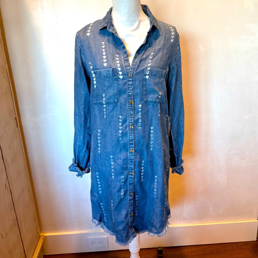 Denim shirt dress